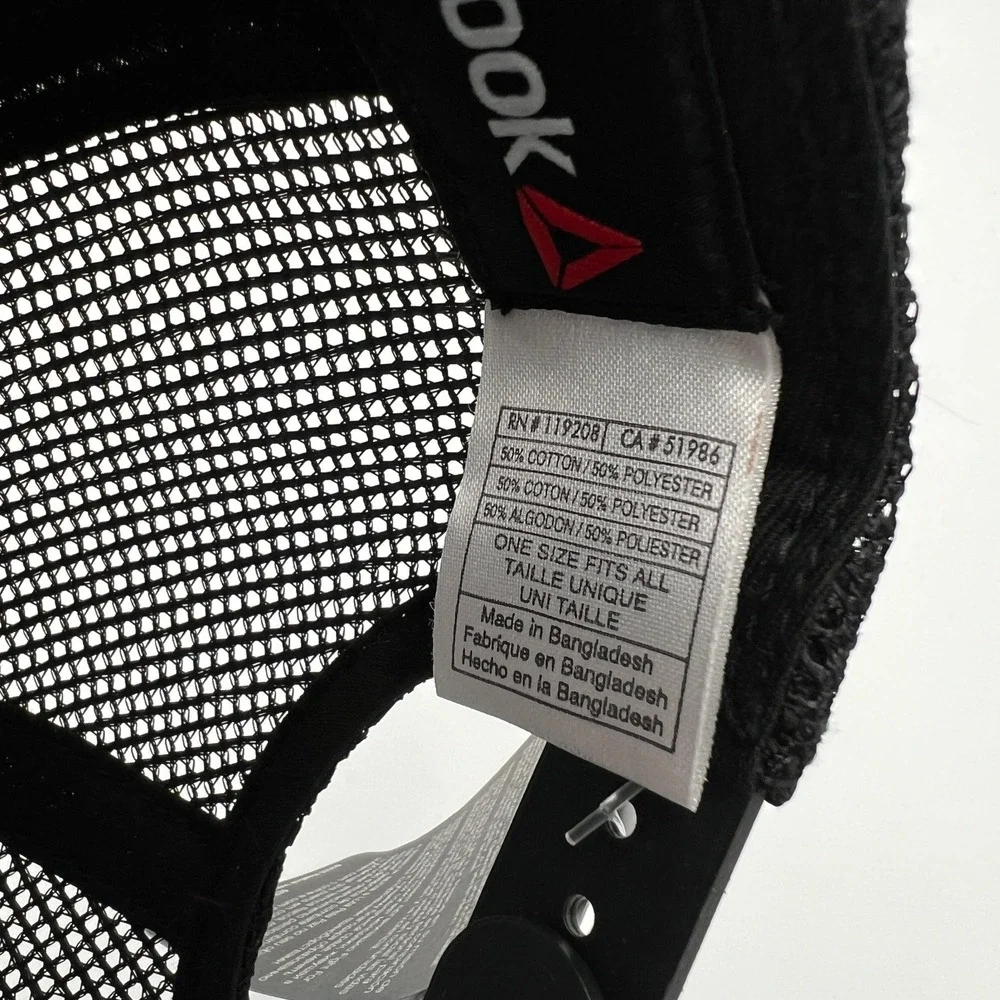 Reebok UFC Womens Trucker Hat Black Iridescent Holographic Snapback Cap NEW - Picture 7 of 7